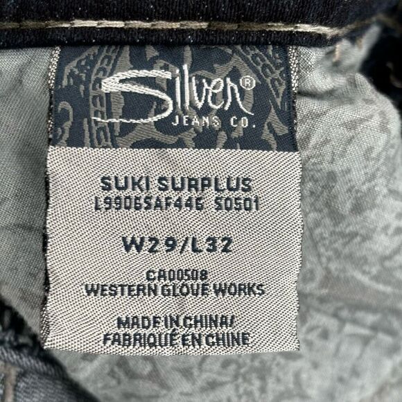 Silver Suki Surplus Flare Bootcut Jeans Size 29/32 - Picture 8 of 12